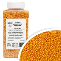 Mini Perełki perłowe złote jasne 4mm 1kg PET