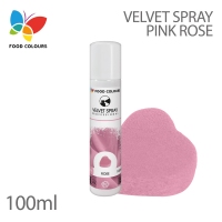 Food Colours Zamsz w spray'u 100 ml - Rose Pink - różowy