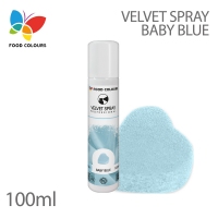 Food Colours Zamsz w spray'u 100 ml - baby blue - jasno niebieski