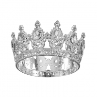 Dekoracja na tort - Korona srebrna