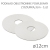 Okrągły podkład pod tort obustronny - z dziurką 3cm - 12cm