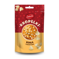 DELECTA Kropelki Czekoladowe - Czekolada Biała 80g