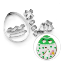 Wykrawaczki metalowe zestaw Wielkanocne JAJO - 9szt