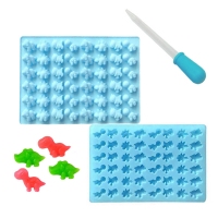 Foremka silikonowa  + Pipeta - Dinozaury