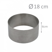 Okrągły rant do pieczenia i składania tortów 18cm (wys 6cm)