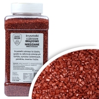 Cukrowe Dekorki - kryształki brązowe miedziane 1 kg