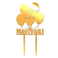 Topper - Urodziny z balonami (069LZ)