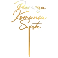 Topper Pierwsza Komunia Święta - Cienkie Pismo (216LZ)