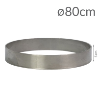 Okrągły rant do pieczenia i składania tortów 80cm (wys 5cm)