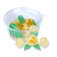 Róże klasyczne żółte- zestaw dekoracji waflowych