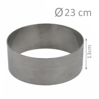 Okrągły rant do pieczenia i składania tortów 23cm (wys 13cm)