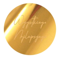 Topper na bok tortu - Kółko 6x6cm z Napisem "Wszystkiego Najlepszego" (266LZ)