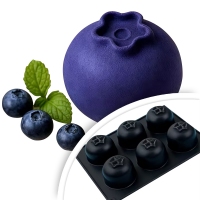 Forma silikonowa - JAGODA 6szt