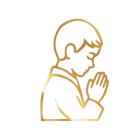 Topper na bok tortu - Chłopiec modlący się (296LZ)