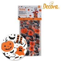 Halloweenowe ozdobne woreczki na lizaki 12,5cm x 24cm - 20szt