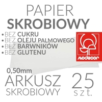 Jadalny papier skrobiowy BEZ CUKRU I GLUTENU (FreeTOP) - 25szt