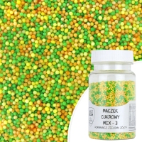 Maczek cukrowy - kolorowy MIX 3 - 75g