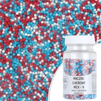 Maczek cukrowy - kolorowy MIX 9 - 75g