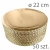 Okrągłe podkłady pod tort GRUBE- 22cm (50szt)