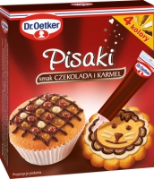 Pisaki cukrowe 4 kolory, smak czekolada i karmel