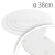 Podkład pod tort okrągły - biała pleksa 3mm - średnica 38cm