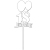 Topper - 18 urodziny z balonami (054B)