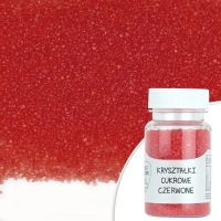 Kryształki cukrowe - czerwone - 50g