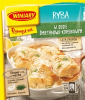 WINIARY - pomysł na - ryba w sosie śmiet-koperkowym