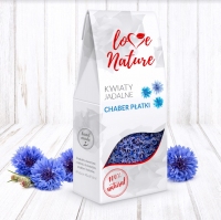 Jadalne kwiaty Chaber niebieski płatki 10g