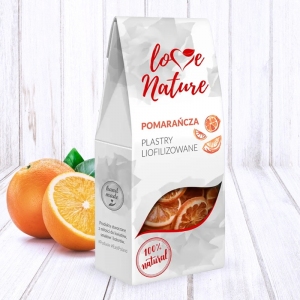 Jadalne plastry liofilizowane - Pomarańcza w plastrach 20g