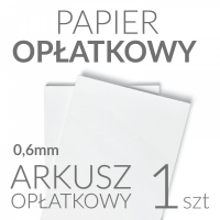 Jadalny papier opłatkowy A4 0,6mm - 1szt