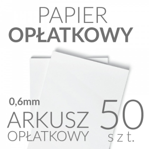 Jadalny papier opłatkowy A4 0,6mm - 50szt