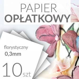 Jadalny papier opłatkowy cienki A4 0,3mm - 10szt