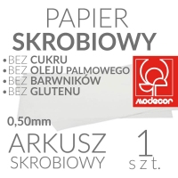 Jadalny papier skrobiowy BEZ CUKRU I GLUTENU - 1szt