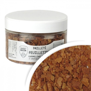 Karmelowe Prażynki Z Herbatników - PAILLETE FEUILLETINE - 100g