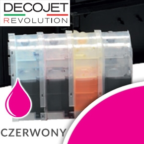 Kartridż z tuszem do drukarki Decojet Revolution A4/A3 - CZERWONY STANDARD