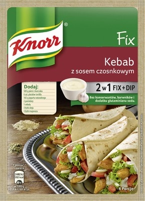 KNORR - fix - kebab w sosie czosnkowym