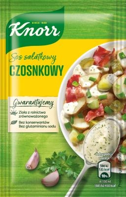 KNORR - sos sałatkowy - czosnkowy 8g