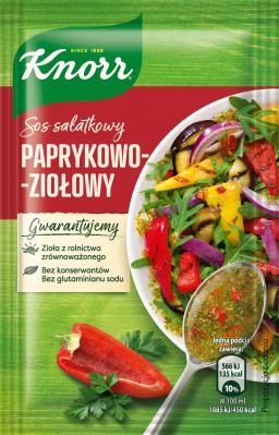 KNORR - sos sałatkowy - paprykowo - ziołowy 9g