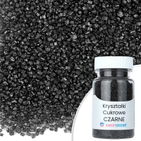 Kryształki cukrowe- czarne - 50g