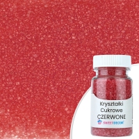 Kryształki cukrowe - czerwone - 50g