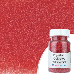 Kryształki cukrowe - czerwone - 50g