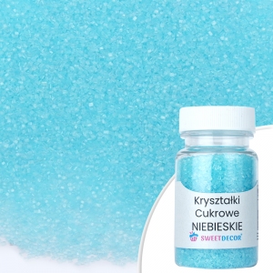 Kryształki cukrowe - niebieskie - 50g