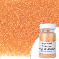 Kryształki cukrowe - pomarańczowe - 50g