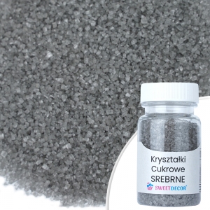 Kryształki cukrowe - srebrne - 50g