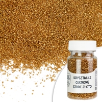 Kryształki cukrowe - stare złoto - 50g