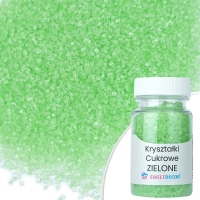 Kryształki cukrowe - zielone - 50g
