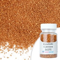 Kryształki cukrowe - złote - 50g
