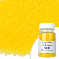 Kryształki cukrowe - żółte - 50g