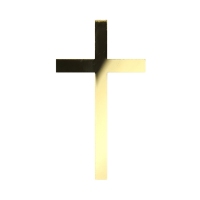 Krzyżyk złoty - dekoracja komunijna (7cm x 4cm) (149LZ)